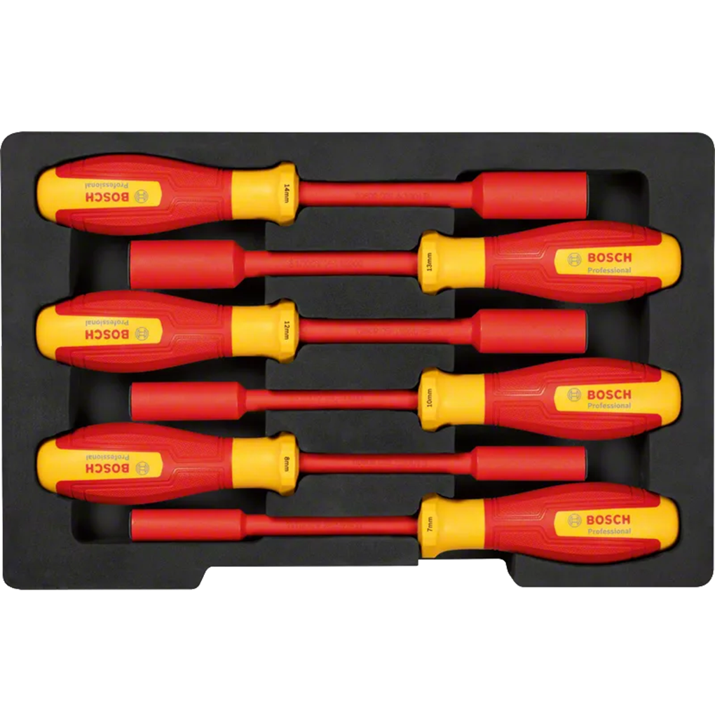 Alternative view of Bộ Tua Vít Đầu Tuýp Cách Điện VDE 6 Chi Tiết Bosch 1600A02NF3