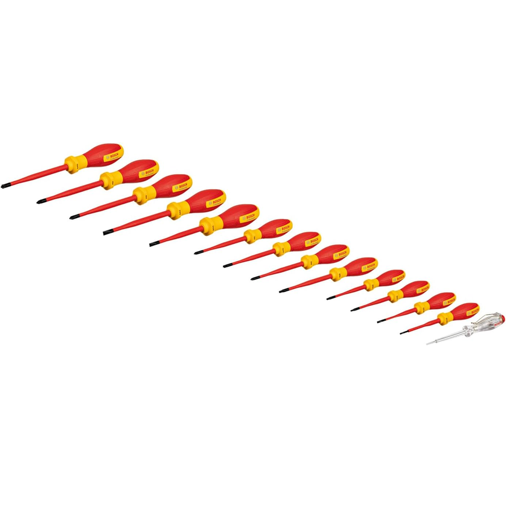 Bộ Tua Vít Cách Điện VDE 14 Chi Tiết Bosch 1600A02NF9