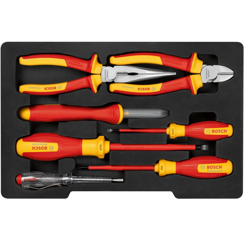 Alternative view of Bộ Đồ Nghề Cách Điện VDE Đa Năng 7 Chi Tiết Bosch 1600A02NG3