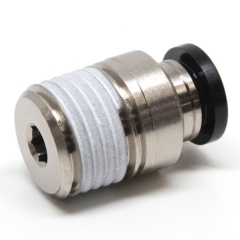 Đầu Nối Nhanh Khí Nén Thẳng Phi 6mm Ren Ngoài R1/4 Pisco POC6-02