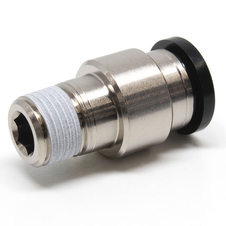 Đầu Nối Nhanh Khí Nén Thẳng Phi 8mm Ren Ngoài R1/8 Pisco POC8-01