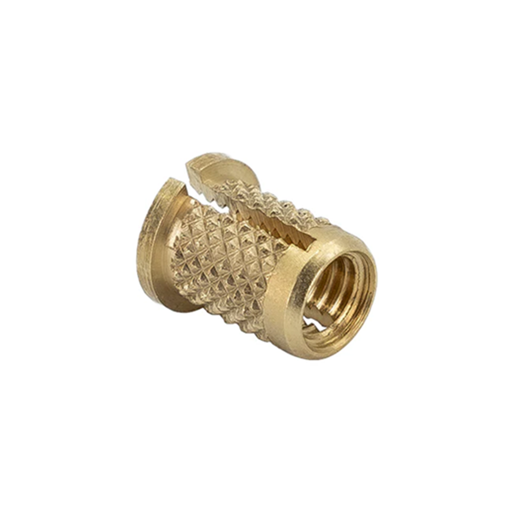 Tán đóng nở đồng M2x0.4 OD4.8xL4mm (Brass Screw-to Expand Inserts)