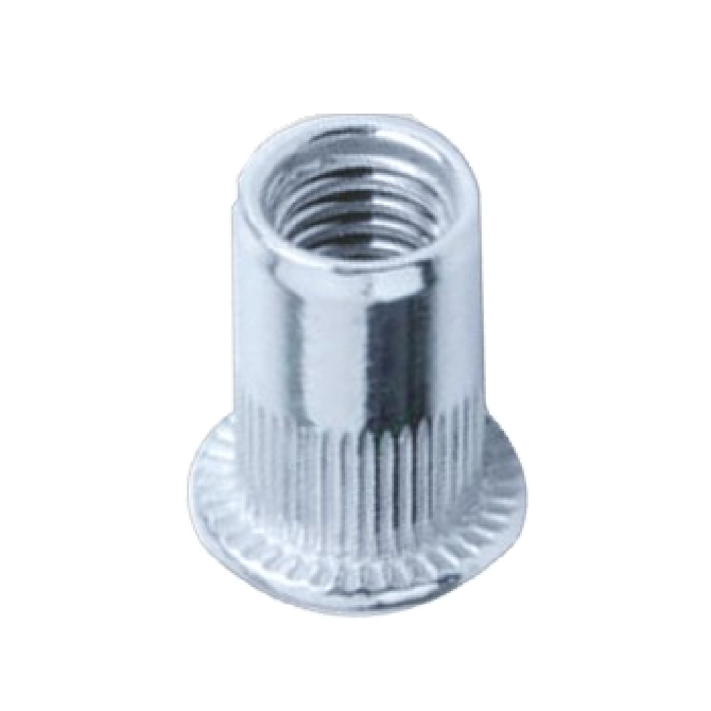 Tán Rút (Nutsert) Thép Mạ Kẽm Trắng Cr3+ M8x18