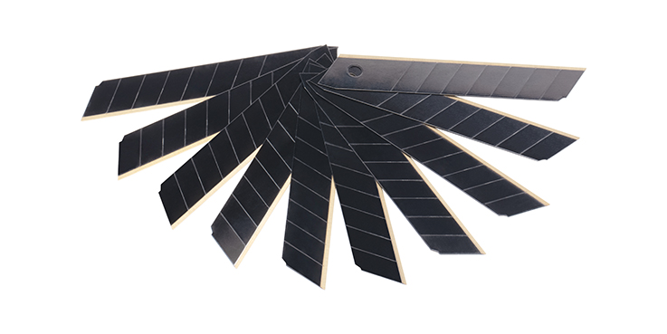 Alternative view of Bộ 10 Lưỡi Dao Rọc Giấy Titan Vàng 8 Răng 18x100mm Sata 93616