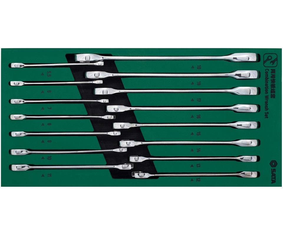 Alternative view of Bộ Cờ Lê Vòng Miệng 5.5-19mm 19 Chi Tiết Sata 09908