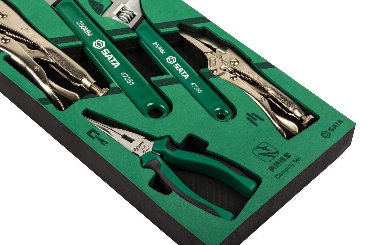 Bộ Dụng Cụ (Kìm và Mỏ Lết) Sata 5 Chi Tiết 09909A