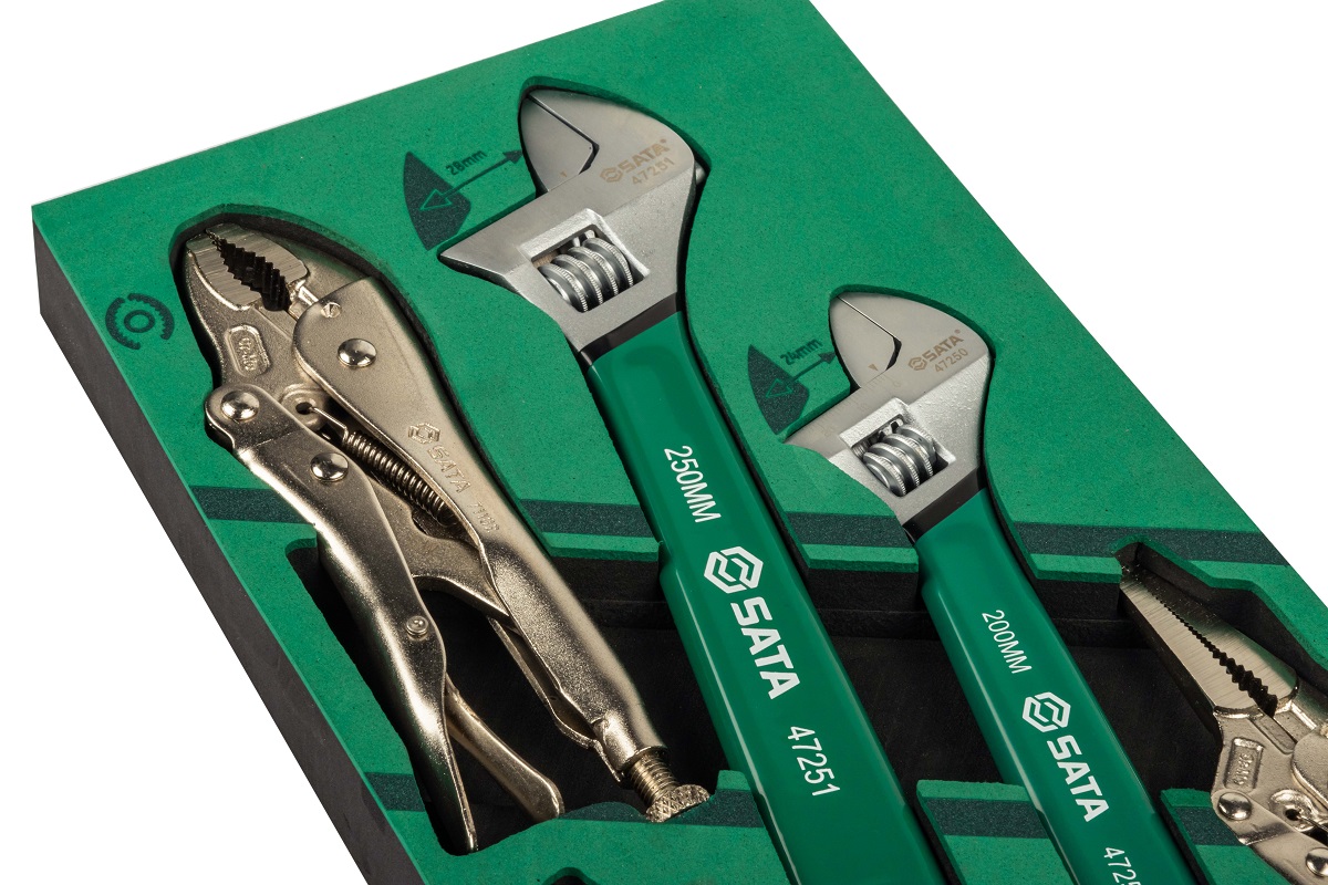 Alternative view of Bộ Dụng Cụ (Kìm và Mỏ Lết) Sata 5 Chi Tiết 09909A