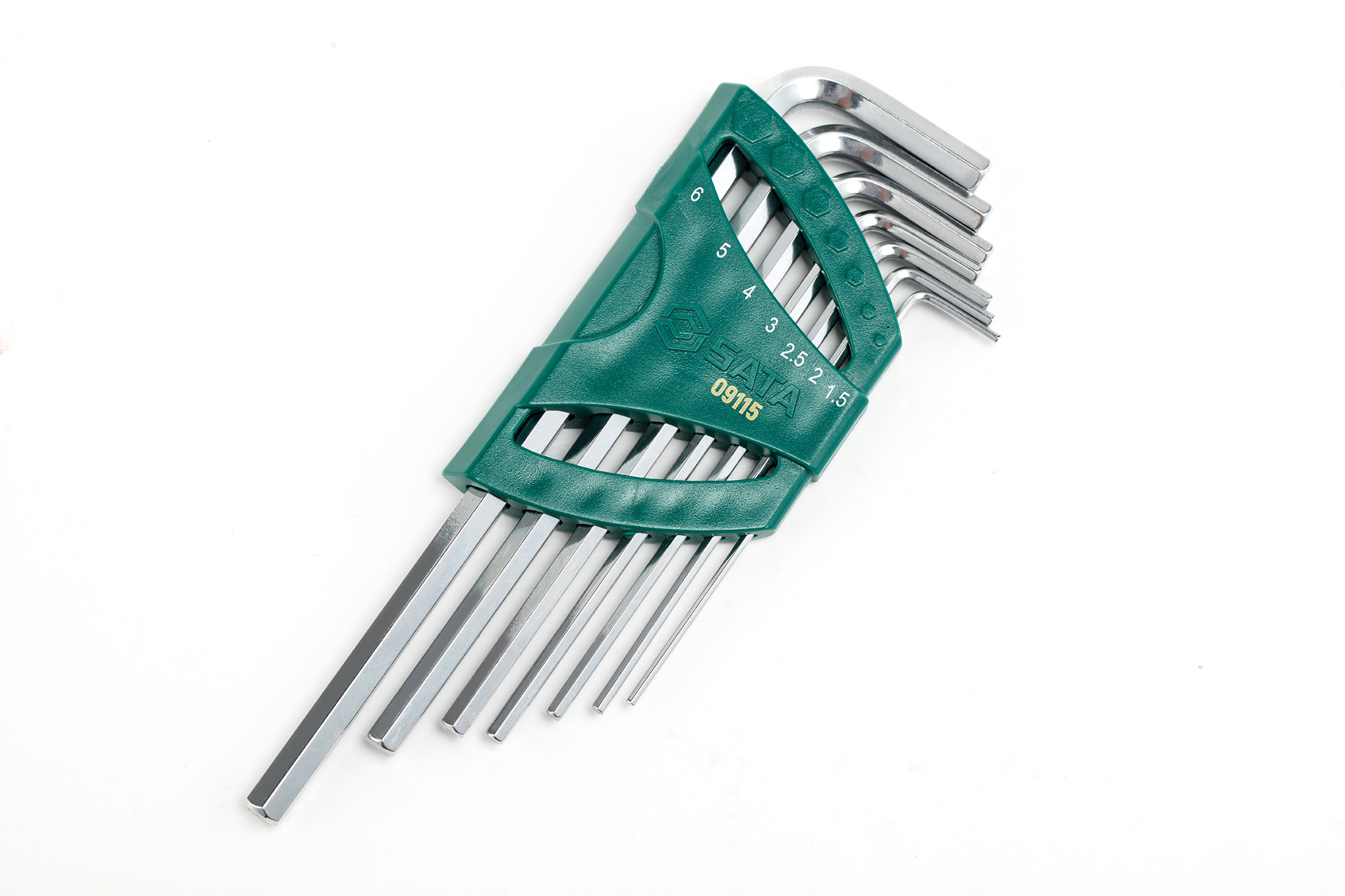 Alternative view of Bộ Lục Giác Đầu Bằng Chữ L Dài Sata 7 Chi Tiết 09115