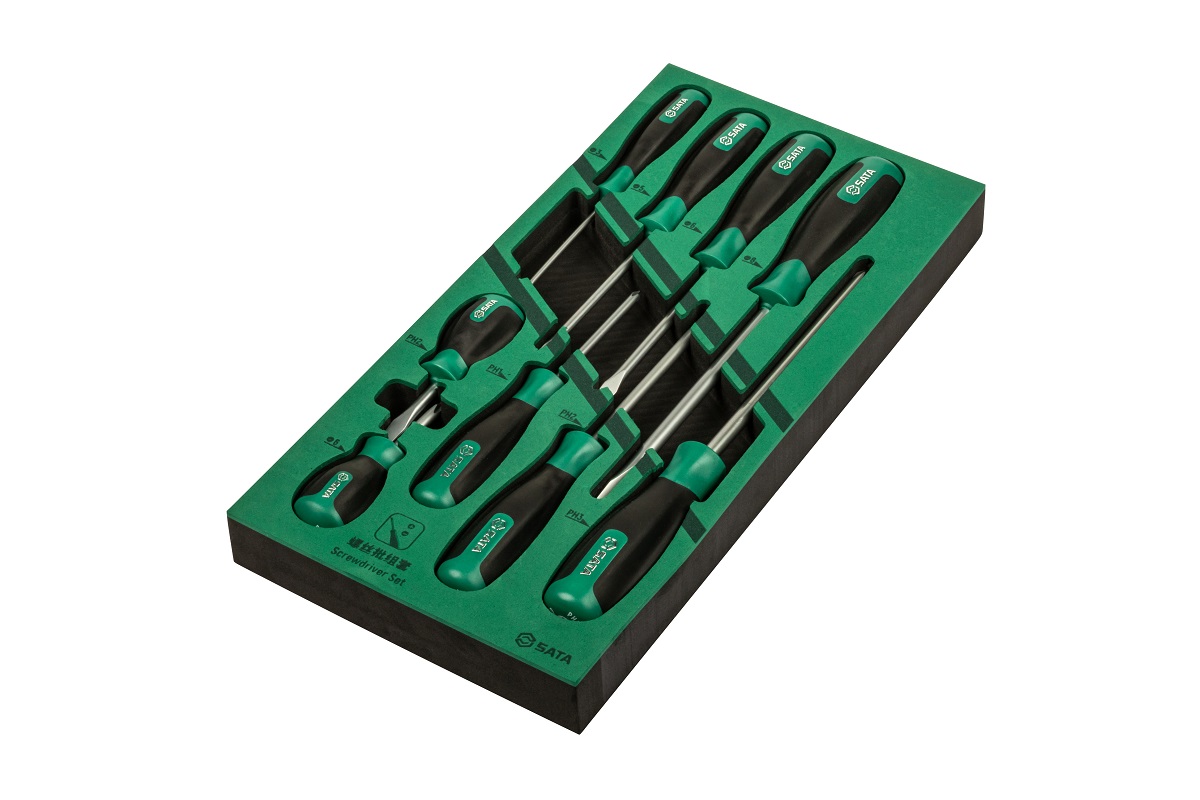 Bộ Tuốc Nơ Vít Đầu Dẹp-Bake Sata 9 Chi Tiết 09913A