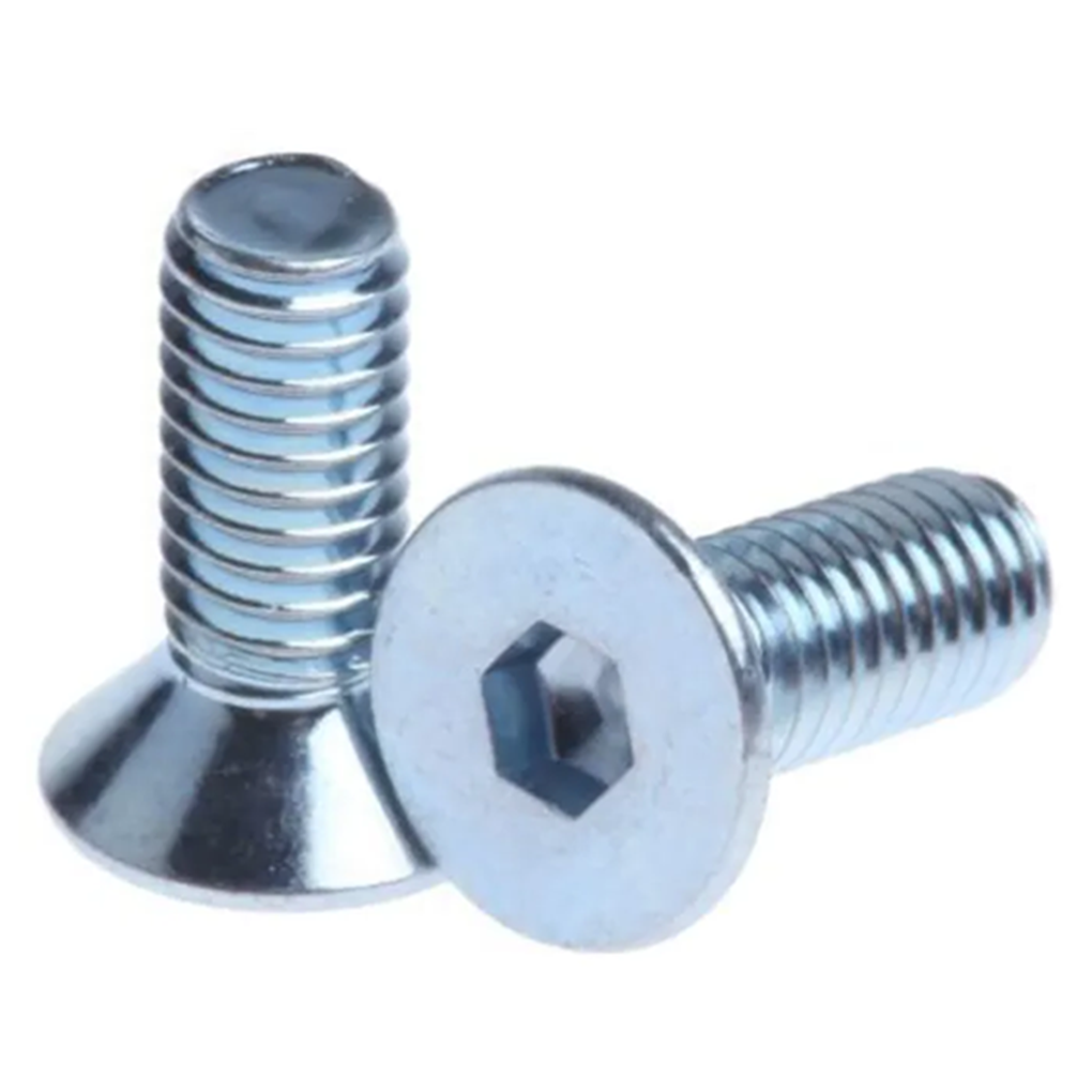 Lục Giác Chìm Col Thép Mạ Kẽm Trắng Cr3+ GR 8 UNC 3/8-16 x 1