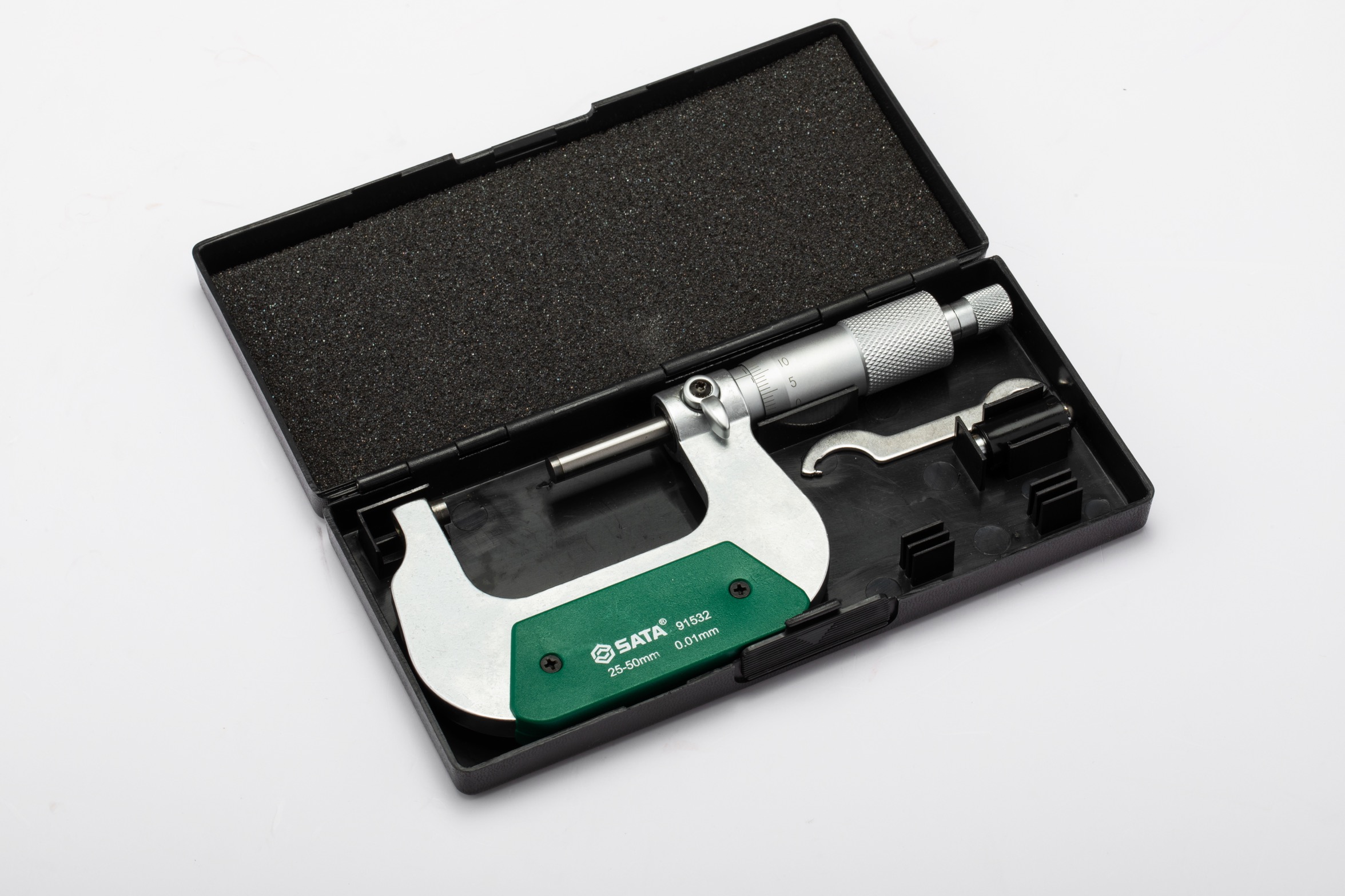 Alternative view of Thước Panme Cơ Khí (25-50/0.01) Sata 91532