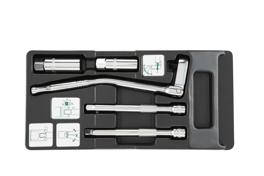 Bộ Cần Siết 3/8" 5 Chi Tiết Sata 09003