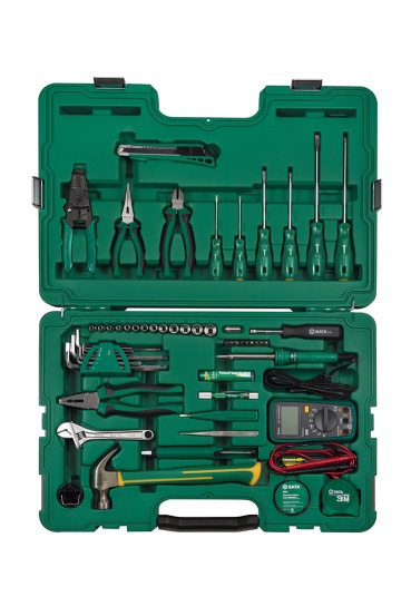Bộ Dụng Cụ Viễn Thông 61 Chi Tiết Sata 09536
