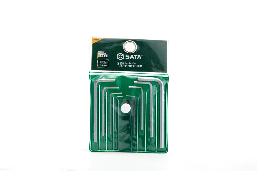 Bộ Lục Giác Mini Hệ Mét 8 Chi Tiết Sata 09119