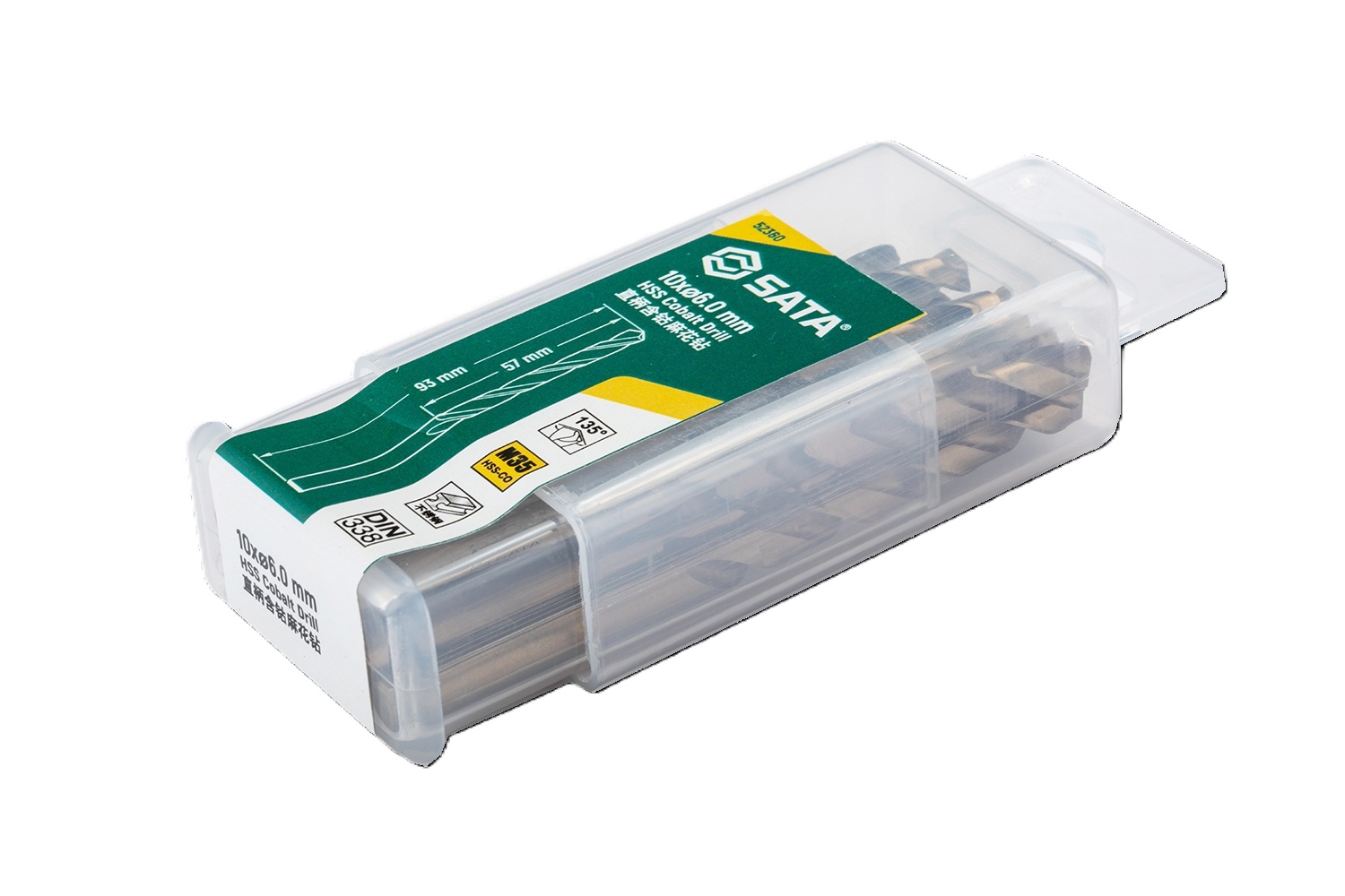 Bộ 10 Mũi Khoan Inox 8mm Sata 52380