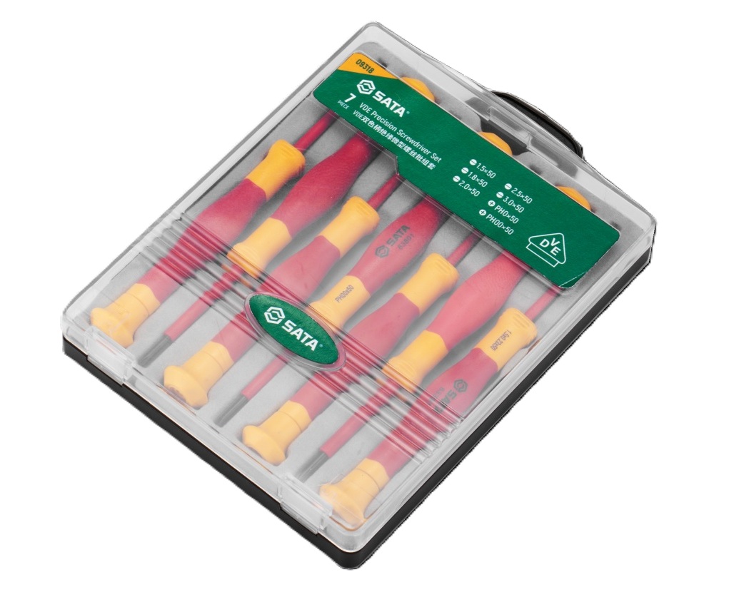 Bộ Tua Vít Cách Điện 1000V 9 Chi Tiết Sata 09318