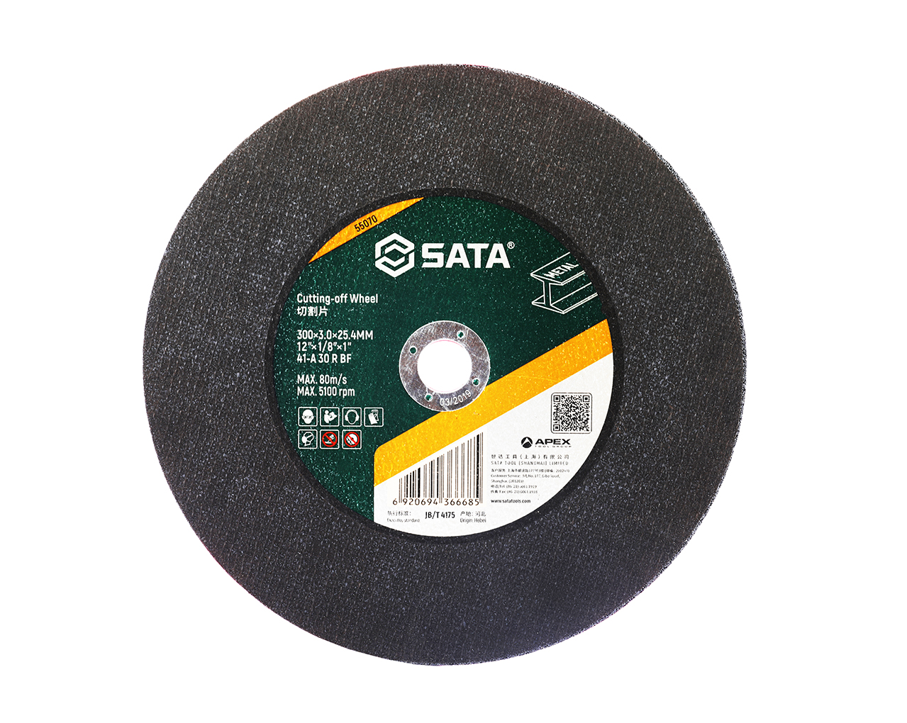 Đá Cắt Kim Loại 300×3.0×25.4mm Sata 55070