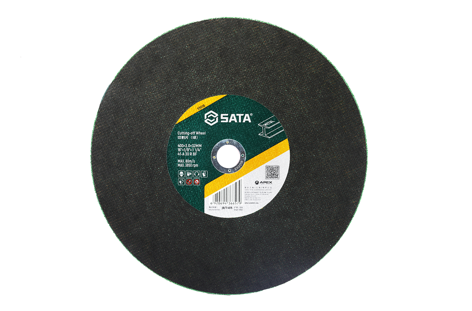 Đá Cắt Kim Loại Xanh Lá 400×3.0×32mm Sata 55018