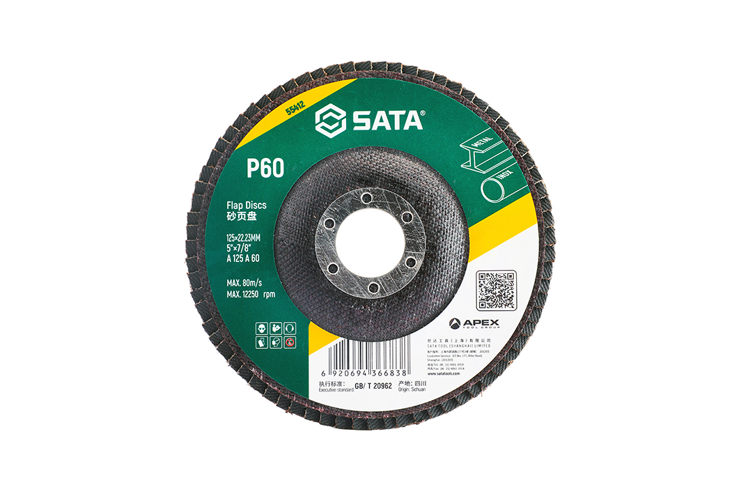 Đá Nhám Xếp 125×P60×22.23mm Sata 55412