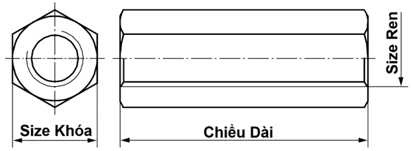 Tán Dài Inox 304 DIN6334 M5x12 - Ảnh 3