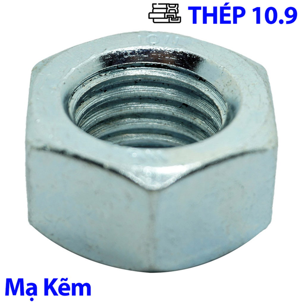 Tán Thép Mạ Kẽm 10.9 DIN934 M10