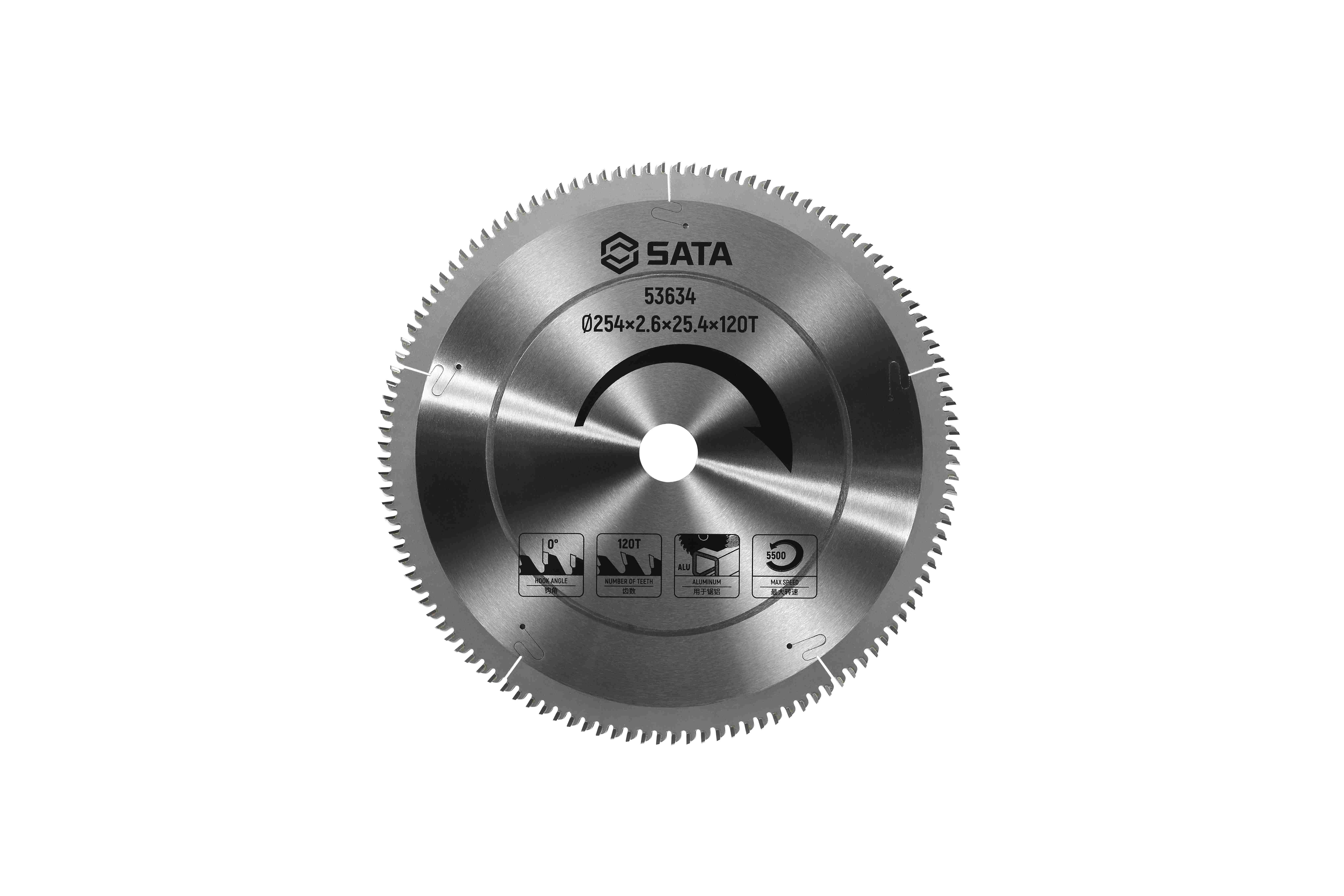 Alternative view of Lưỡi Cưa Gỗ Ø254×2.6×25.4×100T Sata 53633