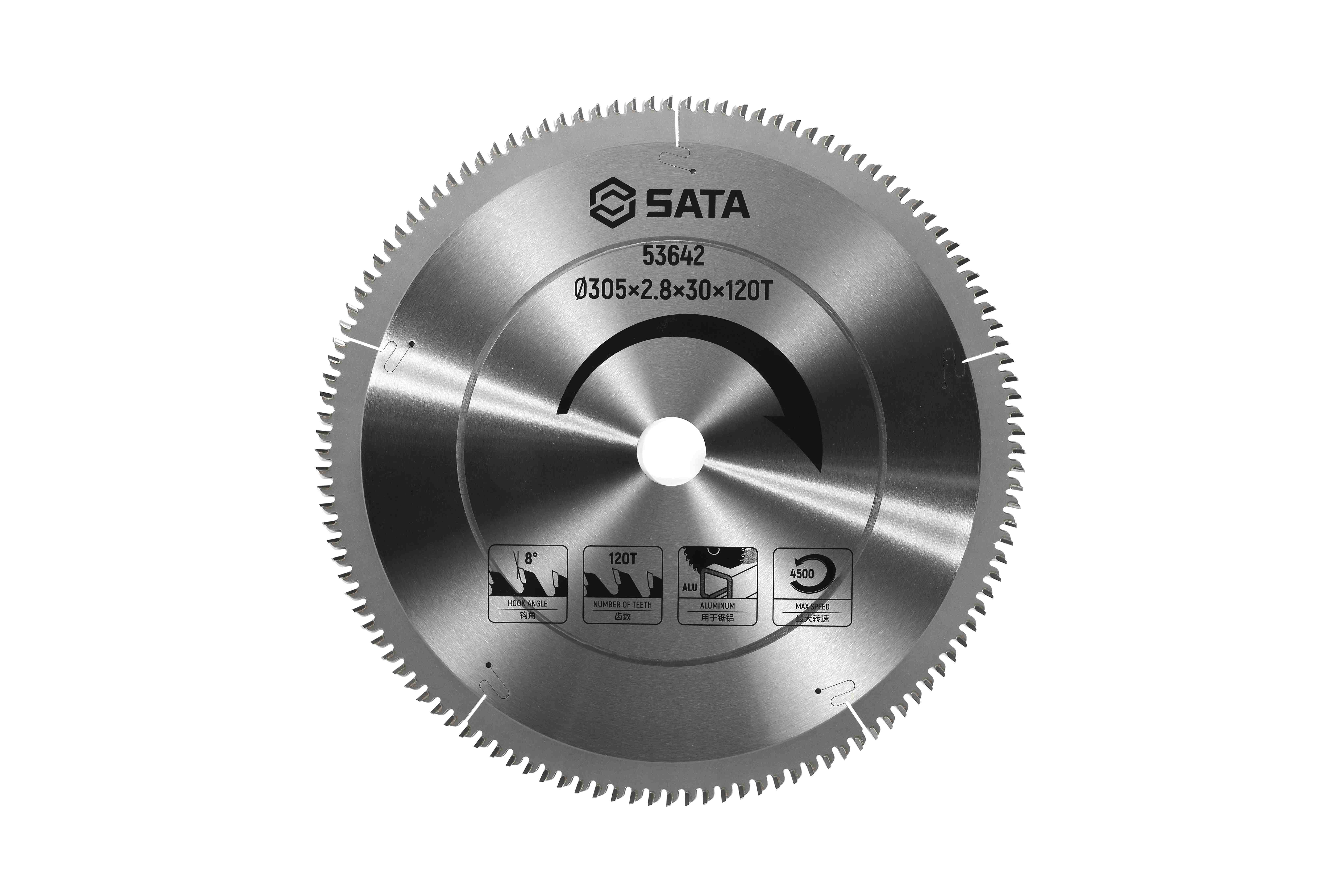 Alternative view of Lưỡi Cưa Gỗ Ø305×2.8×30×100T Sata 53641