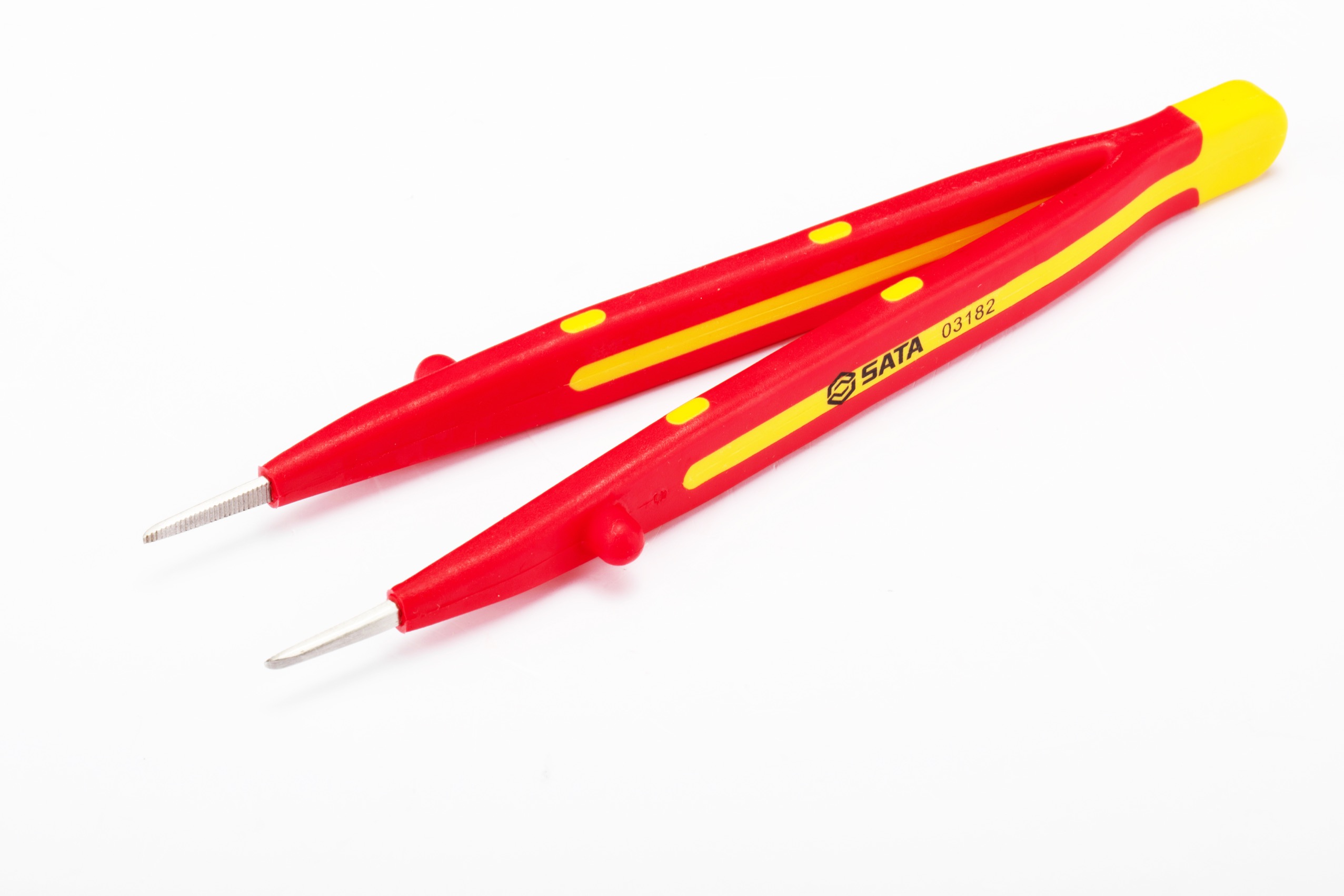 Nhíp Mỏ Nhọn Đầu Thẳng Cách Điện 1000V 160mm Sata 03182