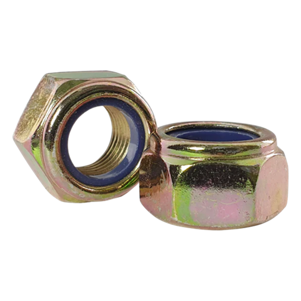 Tán Keo Thép Mạ Kẽm 7 Màu 8.8 DIN985 M16x1.5 Ren Nhuyễn