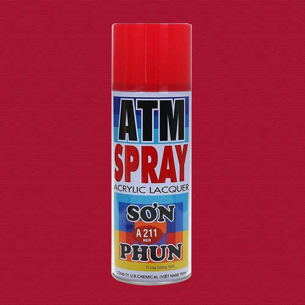 Sơn Xịt ATM A211 Màu Đỏ