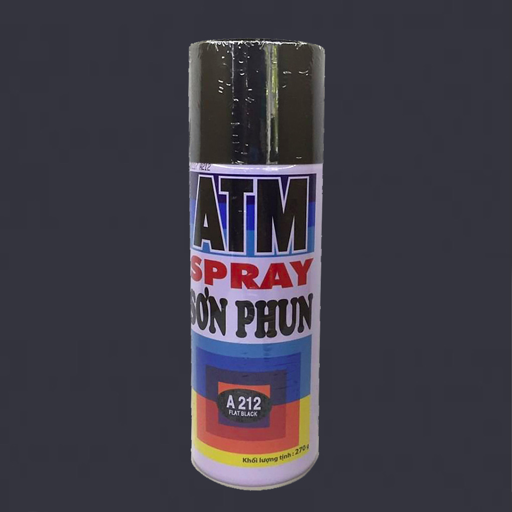 Sơn Xịt ATM A212 Màu Đen Mờ