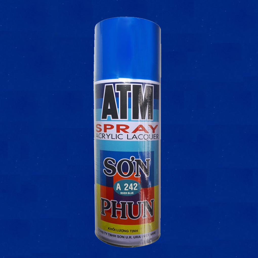 Sơn Xịt ATM A242 Màu Xanh Mặt Hồ