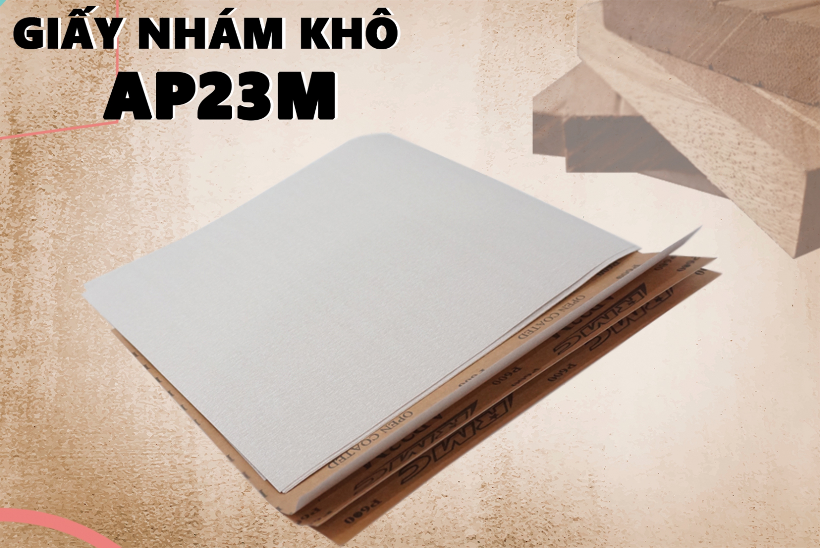 Alternative view of Giấy nhám khô RMC AP23M Độ Nhám 320