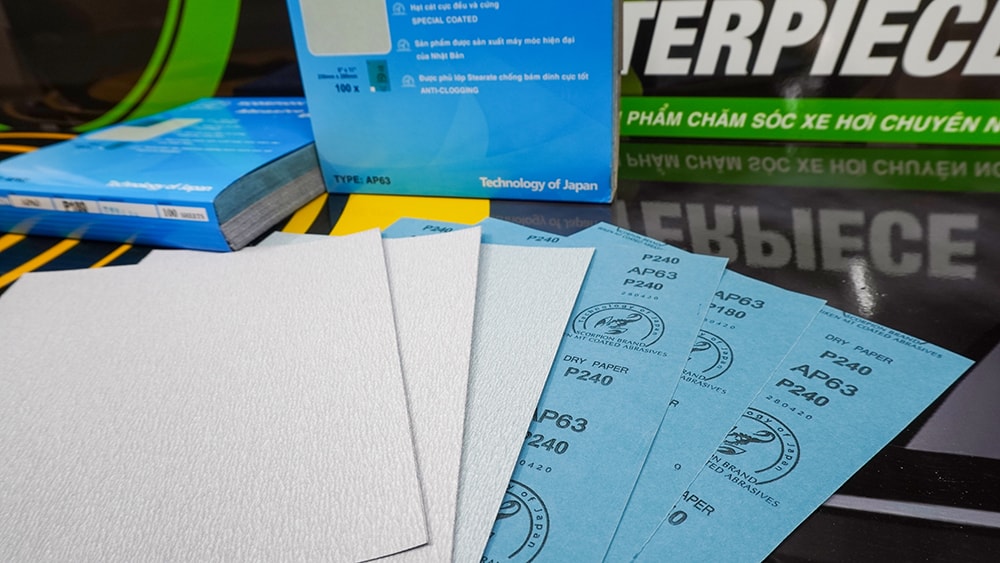 Alternative view of Giấy Nhám Khô Bò Cạp SCORPION AP63 9"x11" Độ Nhám 180