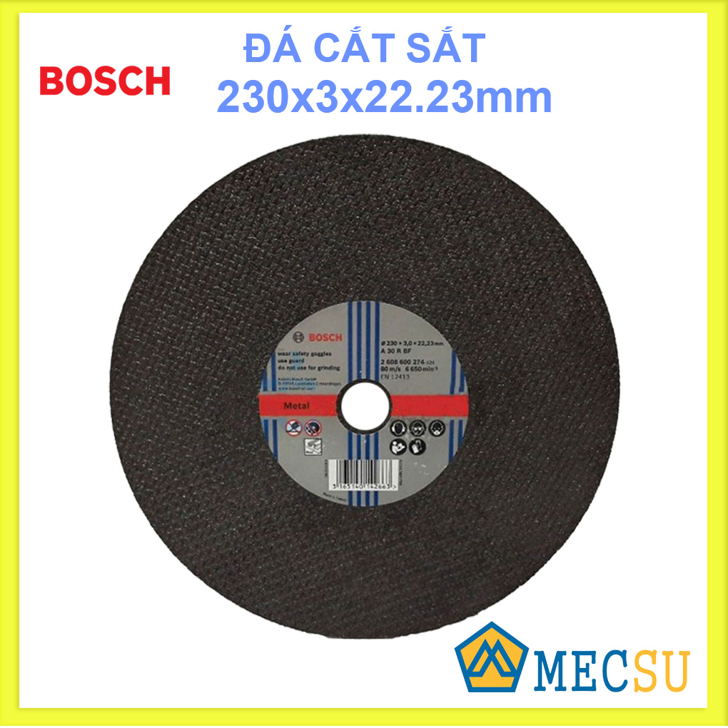 Đá cắt sắt 230x3.3x22.2mm Bosch 2608600274