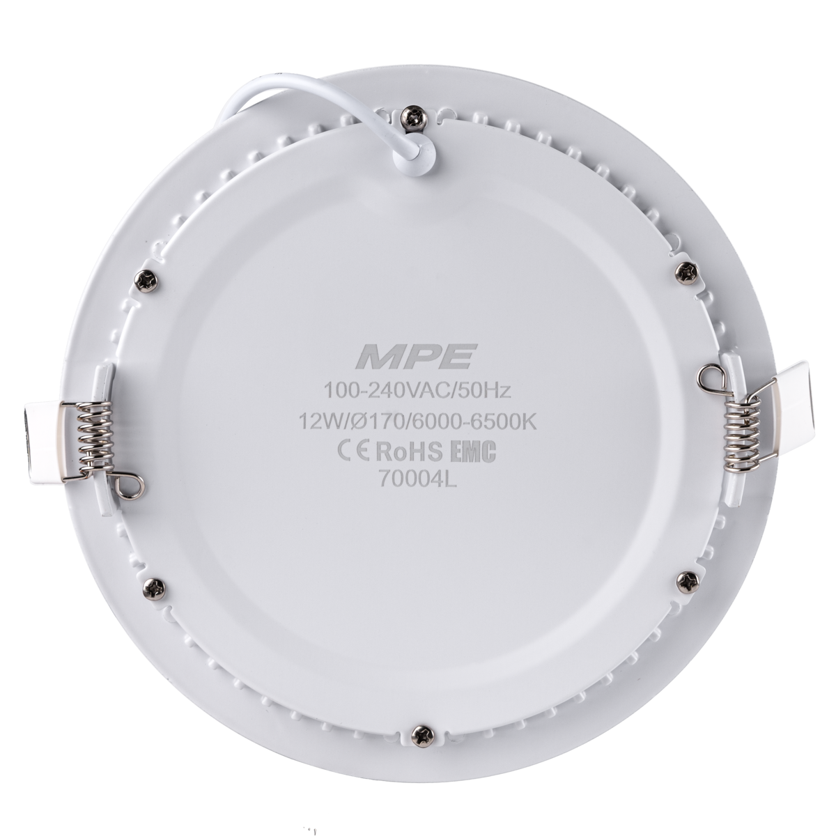 Alternative view of Đèn Led Panel Âm Trần Nhôm Mặt Tròn 12W Ánh Sáng Trắng MPE RPL-12T