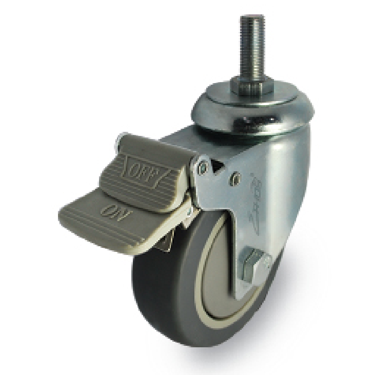 Bánh Xe Cao Su 4Inch-85Kg/Bánh Ethos 273TPY100T12 (Xoay Có Khóa)