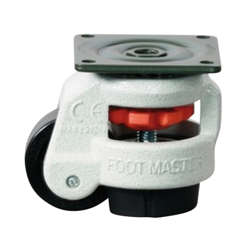 Bánh Xe Nylon Điều Chỉnh Độ Cao Footmaster GDN-60F-NYN (Plate Type)