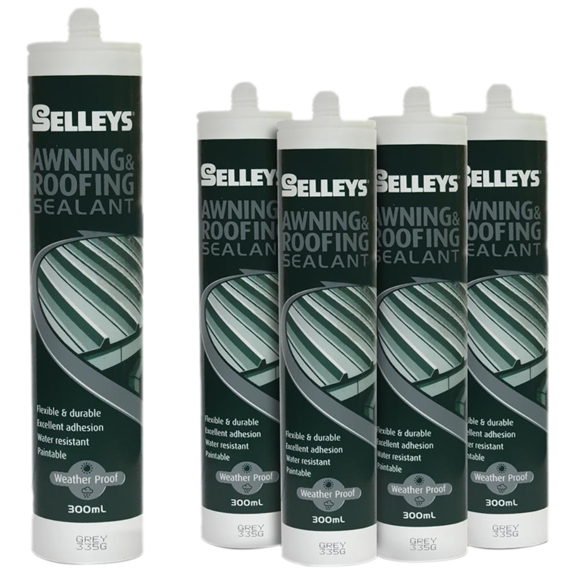 Keo Chống Dột Mái Tôn Selleys Awning & Roofing Sealant Grey 300ml (Thùng 12 Chai)
