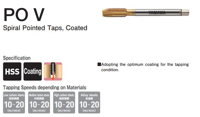 Mũi Taro Thẳng PO V 371 ISO2 M6x1 YAMAWA 96306.0TI