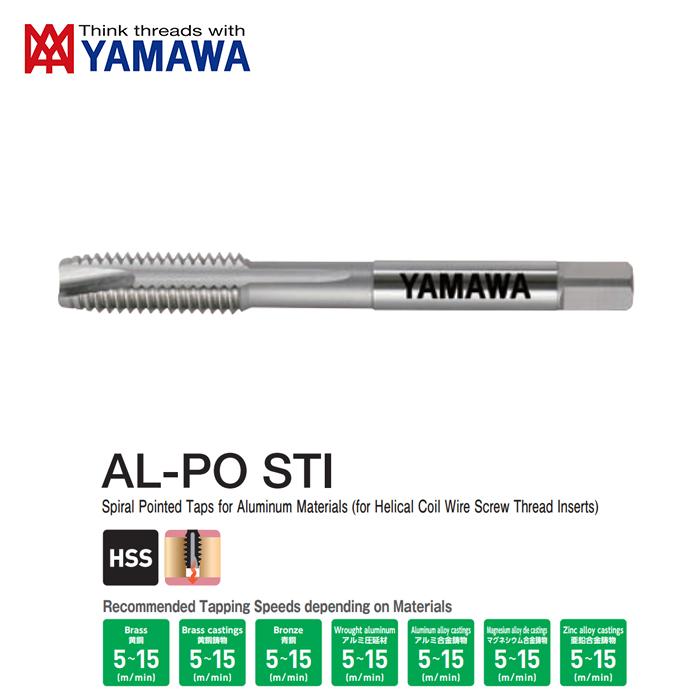 Mũi Taro Thẳng AL-PO STI 1B M5x0.8 YAMAWA PW5.0K1LEB