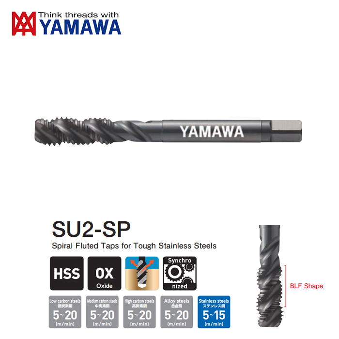 Mũi Taro Xoắn SU2-SP P3 M10x1.25 YAMAWA SU2MR010N