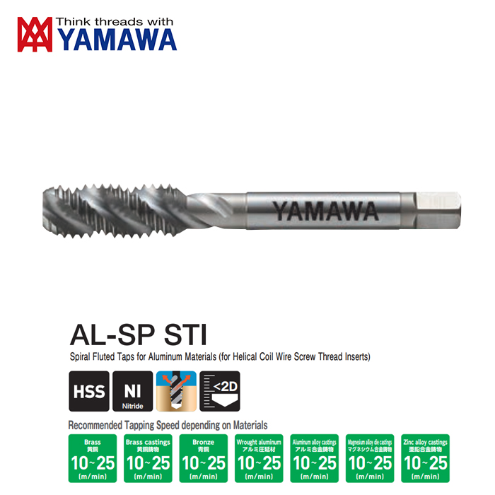 Mũi Taro Xoắn AL-SP STI 1B M12x1.5 YAMAWA SW012O1LEN