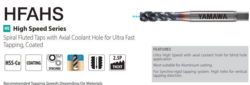 Mũi Taro Xoắn HFAHS ISO2X M10x1.25 YAMAWA SY010NBLDTZ