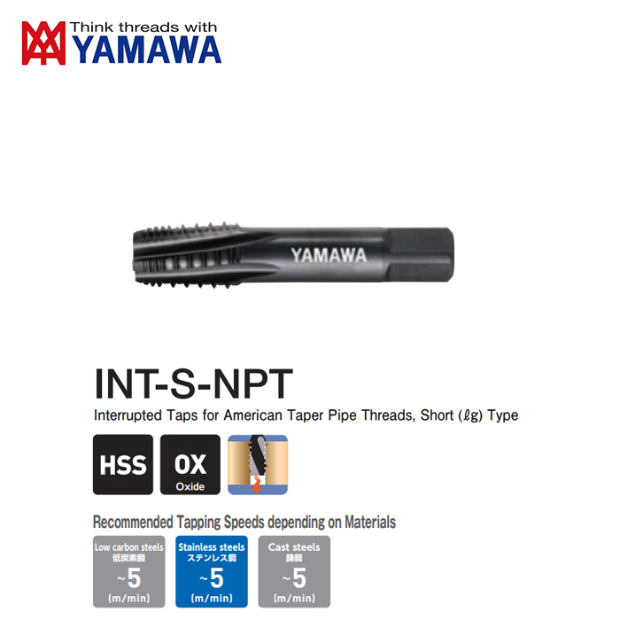 Mũi Taro Ống S-NPT 3/8''-18 YAMAWA TISNT06O6
