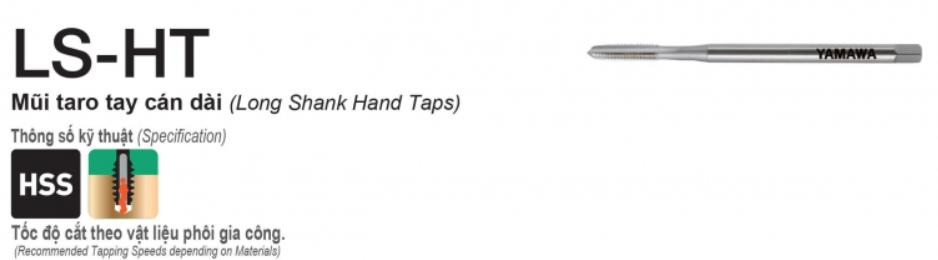 Mũi Taro Tay LS-HT P1 L70 M3x0.5 5P YAMAWA TNMP3.0G507