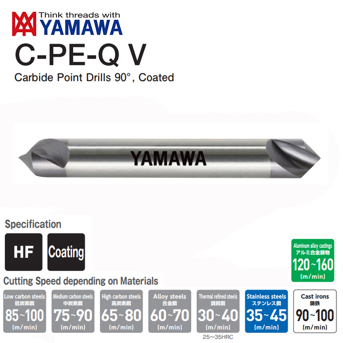 Mũi Khoan Tâm CD-Q V 4x90x10 YAMAWA VCY4.0Q