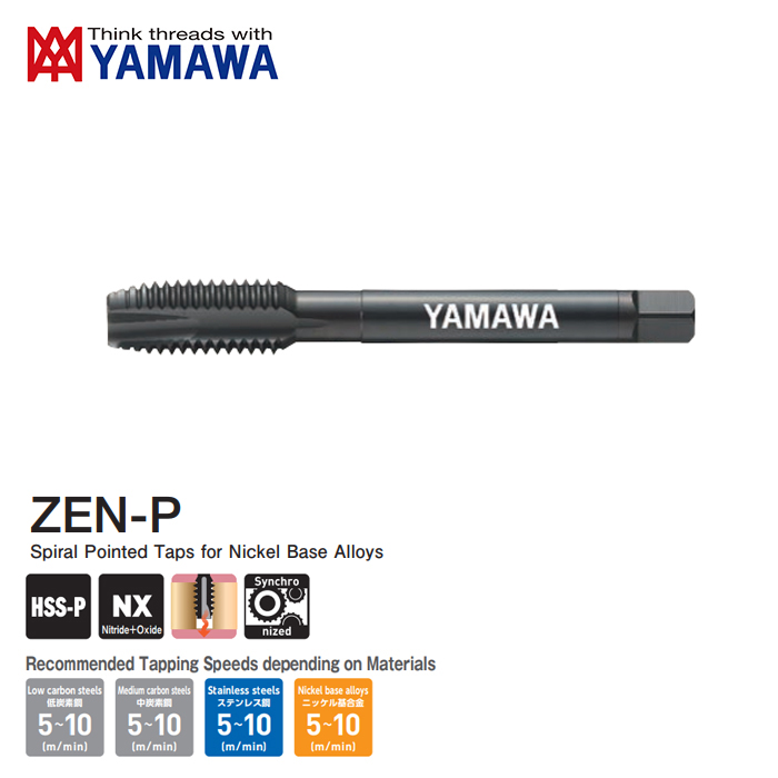 Mũi Taro Thẳng ZEN-P P5 M12x1.75 YAMAWA ZENPMT012P