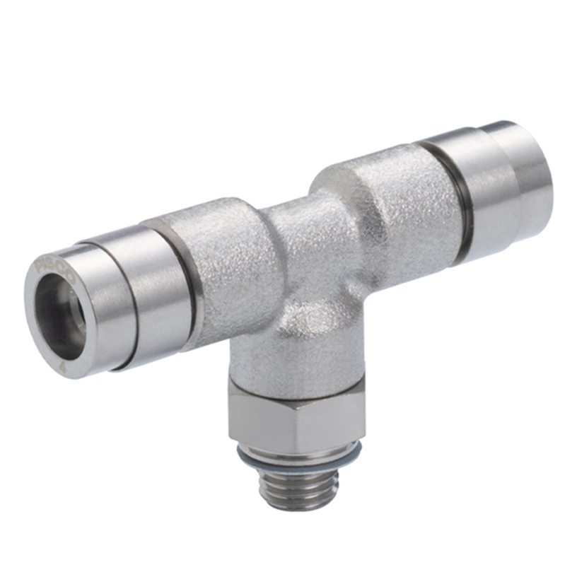 Đầu Nối Nhanh Khí Nén Dạng Chữ T Ren Ngoài Pisco KB4-M5-F