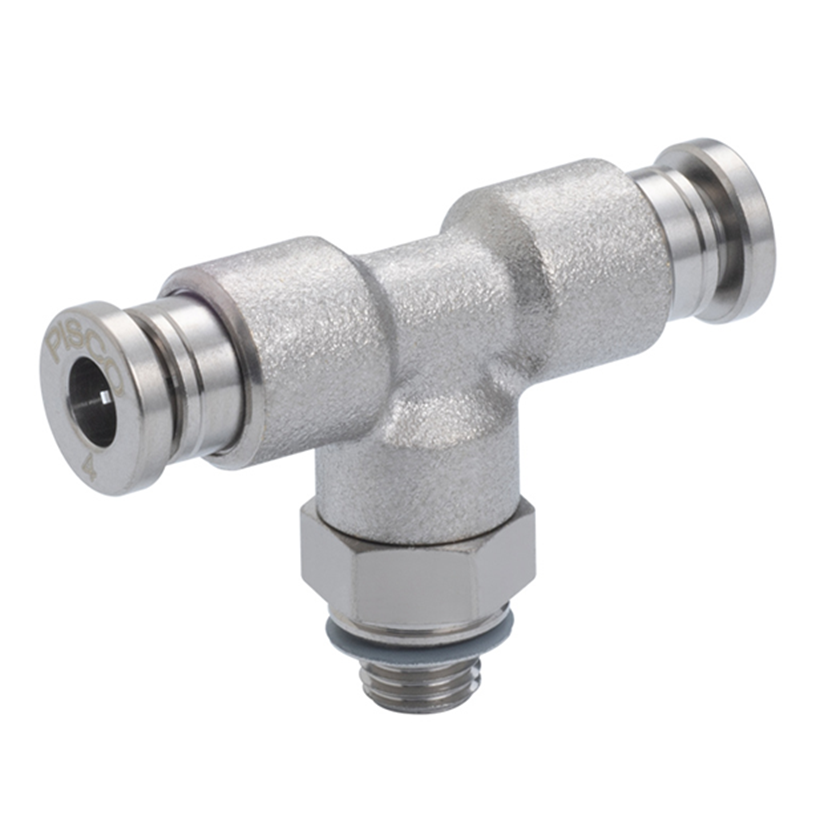Đầu Nối Nhanh Khí Nén Dạng Chữ T Ren Ngoài Pisco KB6-M5-1-F